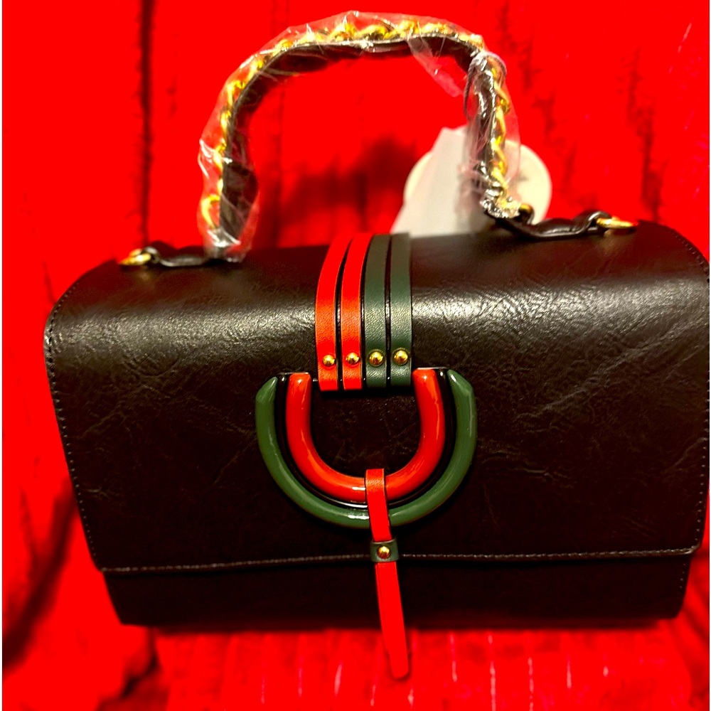 Boxy Large Satchel with wallet